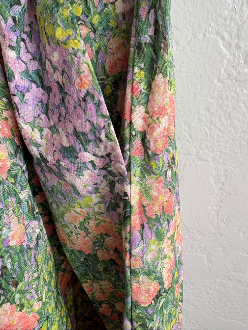 ❤️NEW entro Floral Zip-Front Midi Dress in Green and Orange - Picture 5 of 10